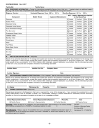 Form 2630-FM-BECB0608 Alternative Fuel Storage Tank Installation/Conversion Form - Pennsylvania, Page 2