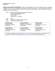 Instructions for Form 2630-FM-BECB0575 Underground Storage Tank Modification Report Form - Pennsylvania, Page 2