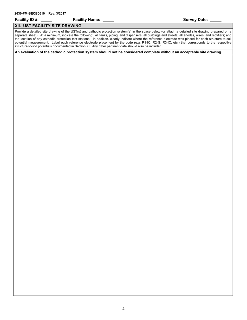 Form 2630-FM-BECB0610 Ust Cathodic Protection System Evaluation Form - Pennsylvania, Page 4