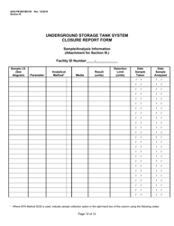 Form 2630-FM-BECB0159 Underground Storage Tank System Closure Report Form - Pennsylvania, Page 10