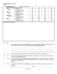Form 2630-FM-BECB0159 Underground Storage Tank System Closure Report Form - Pennsylvania, Page 3