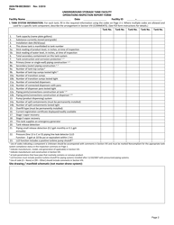 Form 2630-FM-BECB0501 &quot;Underground Storage Tank Facility Operations Inspection Report Form&quot; - Pennsylvania, Page 2