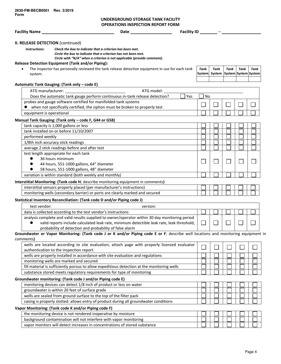 Form 2630-FM-BECB0501 - Fill Out, Sign Online and Download Printable ...