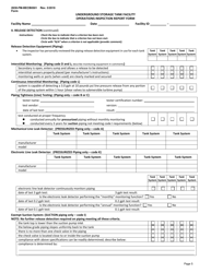 Form 2630-FM-BECB0501 &quot;Underground Storage Tank Facility Operations Inspection Report Form&quot; - Pennsylvania, Page 6