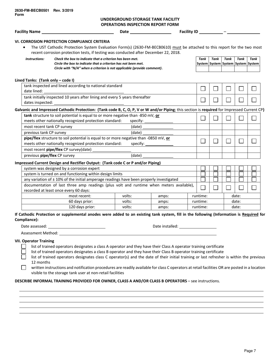 Form 2630-FM-BECB0501 - Fill Out, Sign Online and Download Printable ...