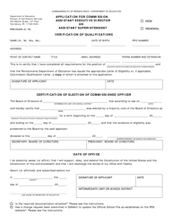 Form PDE-5529A Application for Commission Assistant Executive Director or Assistant Superintendent - Pennsylvania, Page 2