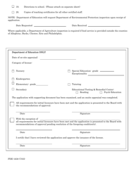 Form PDE-1638 Private Academic School Application Checklist - Pennsylvania, Page 2