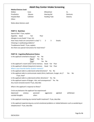 Adult Day Center Intake Screening Form - Pennsylvania, Page 5