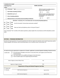 Form DDAP-EFM-1300 Gambling Treatment Program Provider Application - Agency - Pennsylvania, Page 3