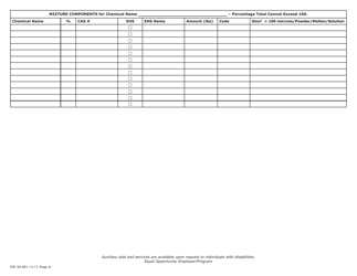 Form PSF-38 Pennsylvania Tier II Emergency and Hazardous Chemical Inventory - Pennsylvania, Page 4