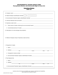 Form LIBC-254 Environmental Hazard Survey Form - Pennsylvania, Page 6