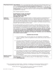 Form LIBU-103 Secondhand Application for Registration and Disinfection Permit - Pennsylvania, Page 2