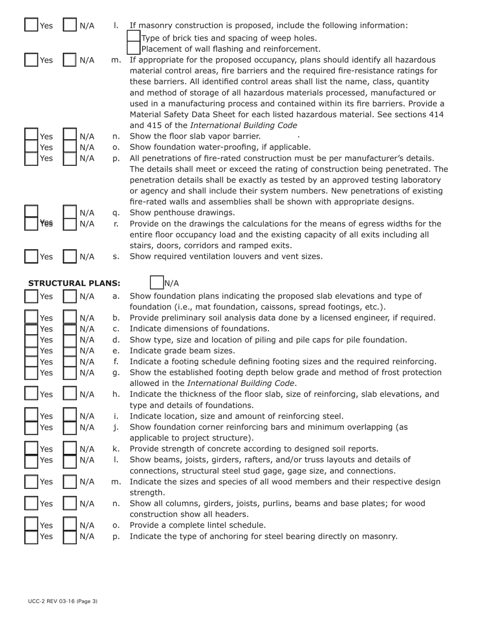Form UCC-2 Ucc Plan Review Checklist - Pennsylvania, Page 3