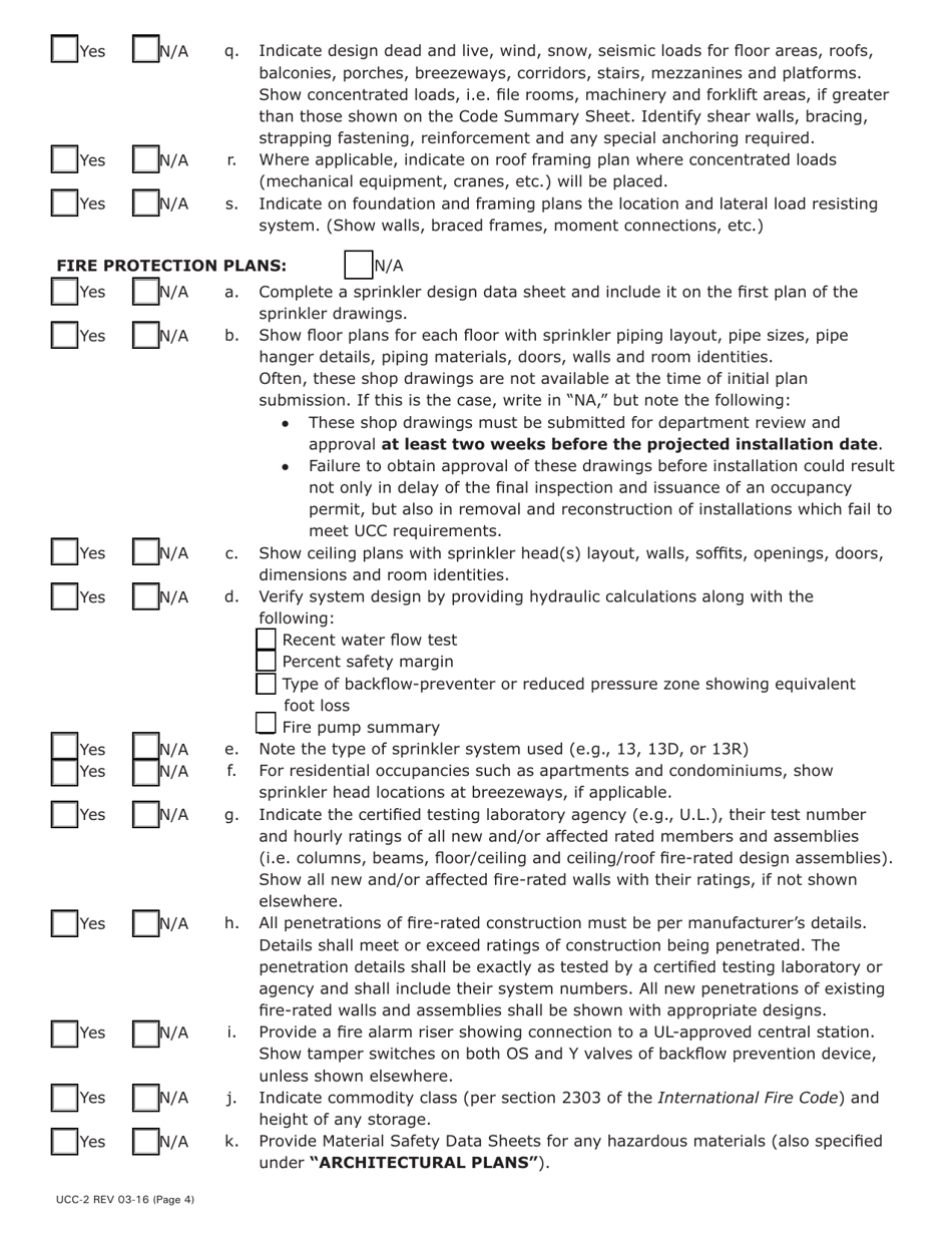Form UCC-2 Ucc Plan Review Checklist - Pennsylvania, Page 4