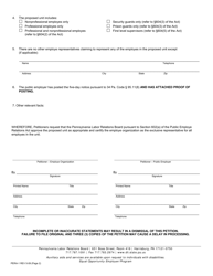 Form PERA-1 Joint Request for Certification - Pennsylvania, Page 2