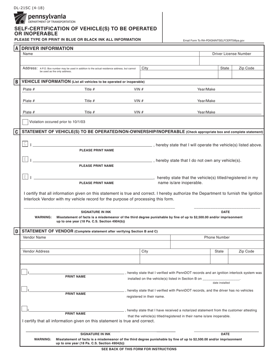Form DL 21SC Fill Out Sign Online and Download Fillable PDF