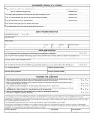 Form DL-288 Hazardous Materials Endorsement Application for Security Threat Assessment - Pennsylvania, Page 2