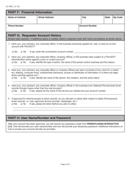 Form DL-9001 Business Internet Application/License Agreement - Pennsylvania, Page 3
