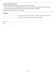 Form AV-27 Dbe Project Compliance Review Checklist for Airports - Pennsylvania, Page 2