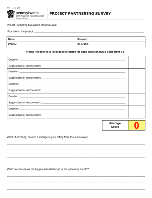 Form CS-11 Printable Pdf