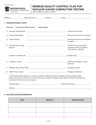 Document preview: Form CS-206 Minimum Quality Control Plan - Pennsylvania