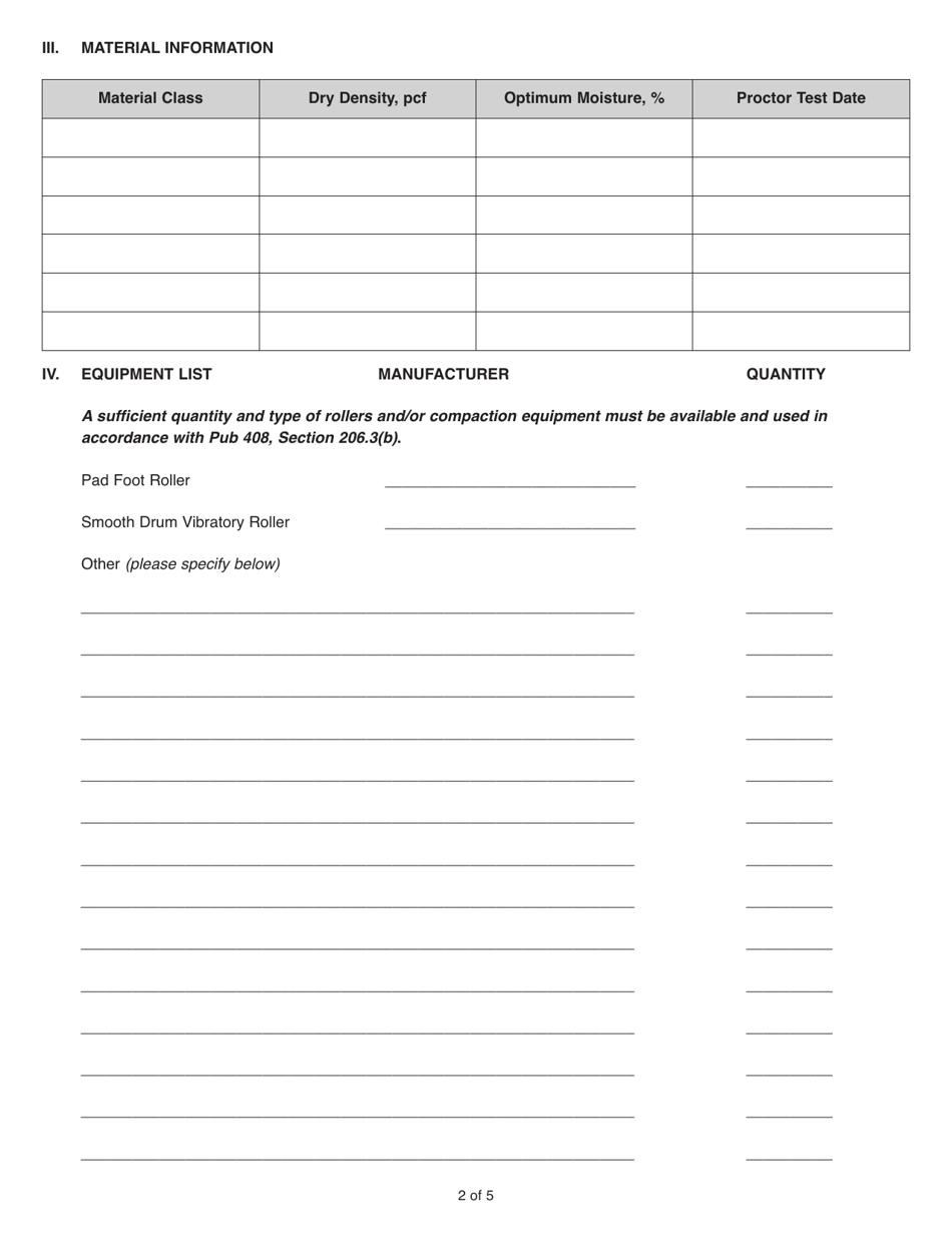 Form CS-206 Minimum Quality Control Plan - Pennsylvania, Page 2