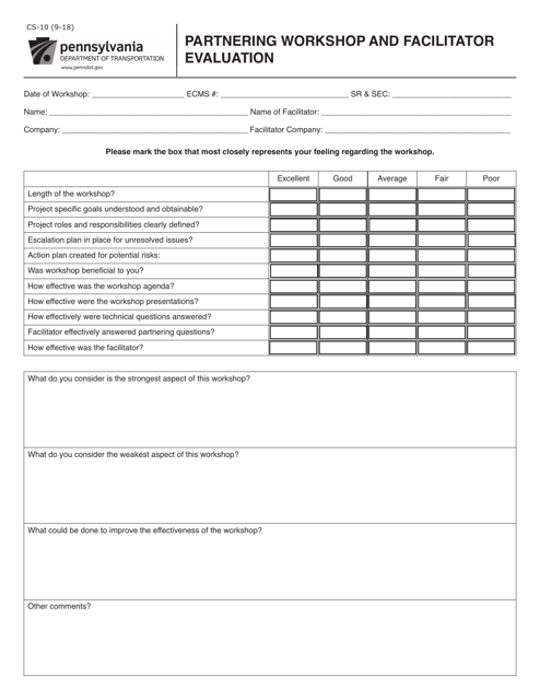 Form CS-10 Printable Pdf