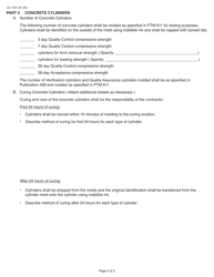 Form CS-704 Minimum Quality Control Plan for Field Placement Concrete Operations - Pennsylvania, Page 4