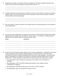 Form CS-4300NS New Subcontractor Application - Pennsylvania, Page 16