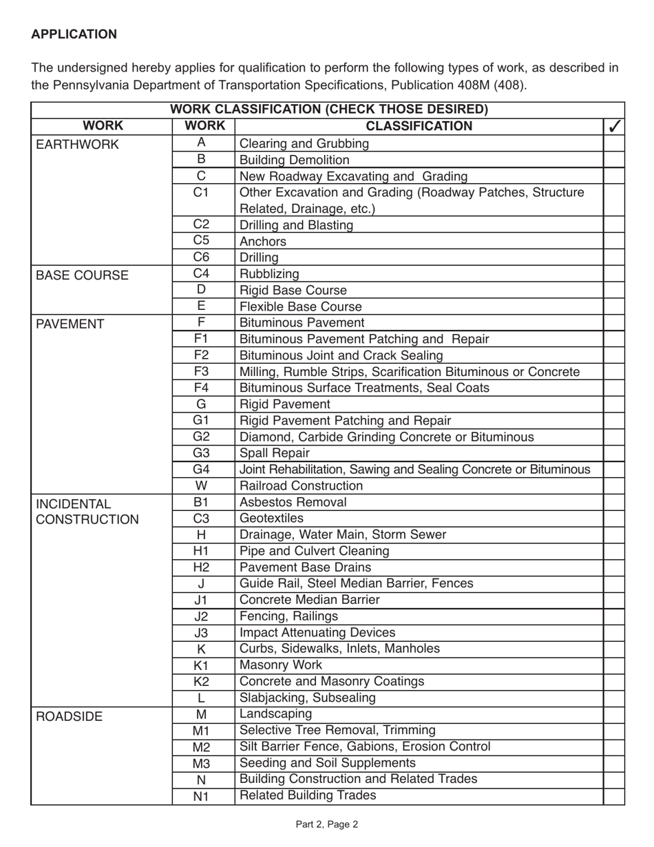Form CS-4300NS New Subcontractor Application - Pennsylvania, Page 2