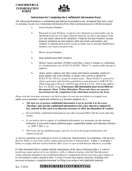 Confidential Information Form - Pennsylvania, Page 4