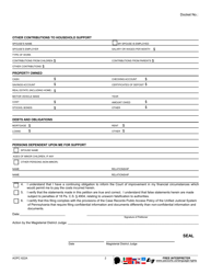 Form AOPC622A In Forma Pauperis Affidavit Petition - Pennsylvania, Page 2