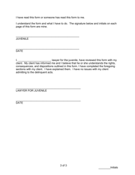 Form J407 Addendum to Admission Colloquy Form - Pennsylvania, Page 3