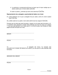 Formulario De Admision - Pennsylvania (Spanish), Page 4