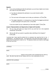 Admission Colloquy Form - Pennsylvania, Page 4