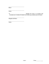 Formulario Sobre Derechos Posteriores a La Disposicion - Pennsylvania (Spanish), Page 4