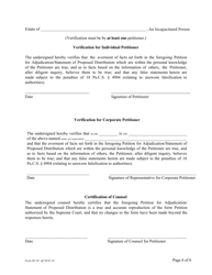 Form OC-03 Petition for Adjudication/Statement of Proposed Distribution Pursuant to Pa. O.c. Rule 2.4 - Pennsylvania, Page 6