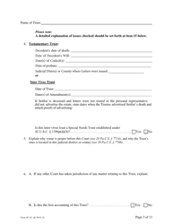 Form OC-2 Petition for Adjudication/Statement of Proposed Distribution Pursuant to Pa. O.c. Rule 2.4 - Pennsylvania, Page 3