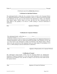 Form OC-05 Petition for Adjudication - Principal's Estate (Under Power of Attorney) - Pennsylvania, Page 8