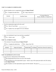 Form G-02 Report of Guardian of the Estate - Pennsylvania, Page 6