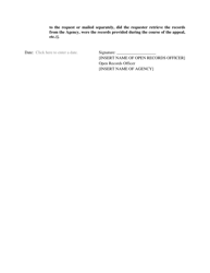 Attestation That Agency Provided All Responsive Records - Pennsylvania, Page 2