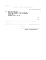 Document preview: Form UCTA-1 Accident Form - Pennsylvania