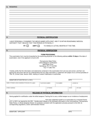 Form SP8-200A Physical Examination - Pennsylvania, Page 2
