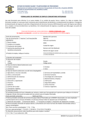 BHDDH Formulario ICE-RF &quot;Formulario De Informe De Empleo Comunitario Integrado&quot; - Rhode Island (Spanish)