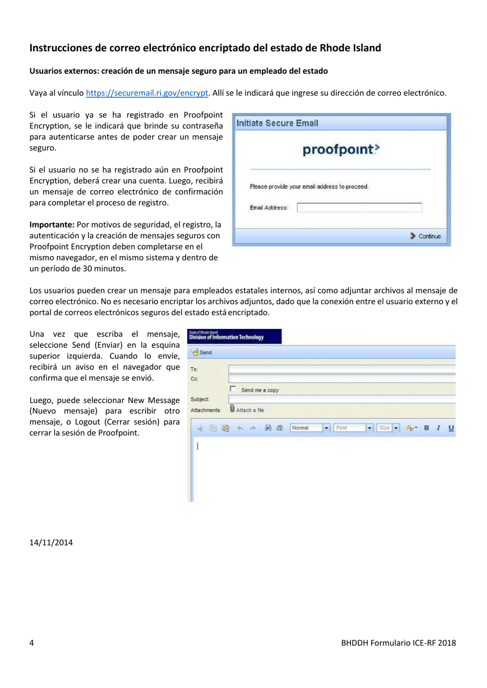 BHDDH Formulario ICE-RF Formulario De Informe De Empleo Comunitario Integrado - Rhode Island (Spanish), Page 4