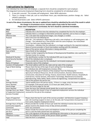 BHDDH Form ICE-RF Integrated Community Employment Reporting Form - Rhode Island, Page 3