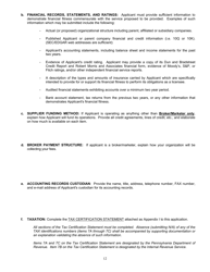 Application Form for Parties Wishing to Offer, Render, Furnish, or Supply Electricity or Electric Generation Services to the Public in the Commonwealth of Pennsylvania - Pennsylvania, Page 12