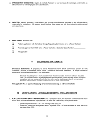 Application Form for Parties Wishing to Offer, Render, Furnish, or Supply Electricity or Electric Generation Services to the Public in the Commonwealth of Pennsylvania - Pennsylvania, Page 14