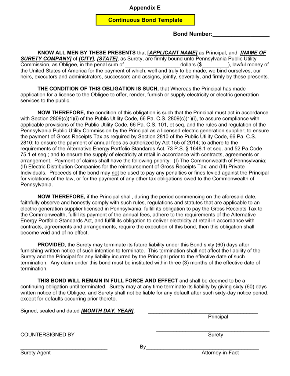 Application Form for Parties Wishing to Offer, Render, Furnish, or Supply Electricity or Electric Generation Services to the Public in the Commonwealth of Pennsylvania - Pennsylvania, Page 24