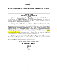 Application Form for Parties Wishing to Offer, Render, Furnish, or Supply Electricity or Electric Generation Services to the Public in the Commonwealth of Pennsylvania - Pennsylvania, Page 40